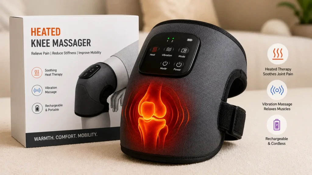 Heated Knee Massager to Relieve Joint Pain and Stiffness