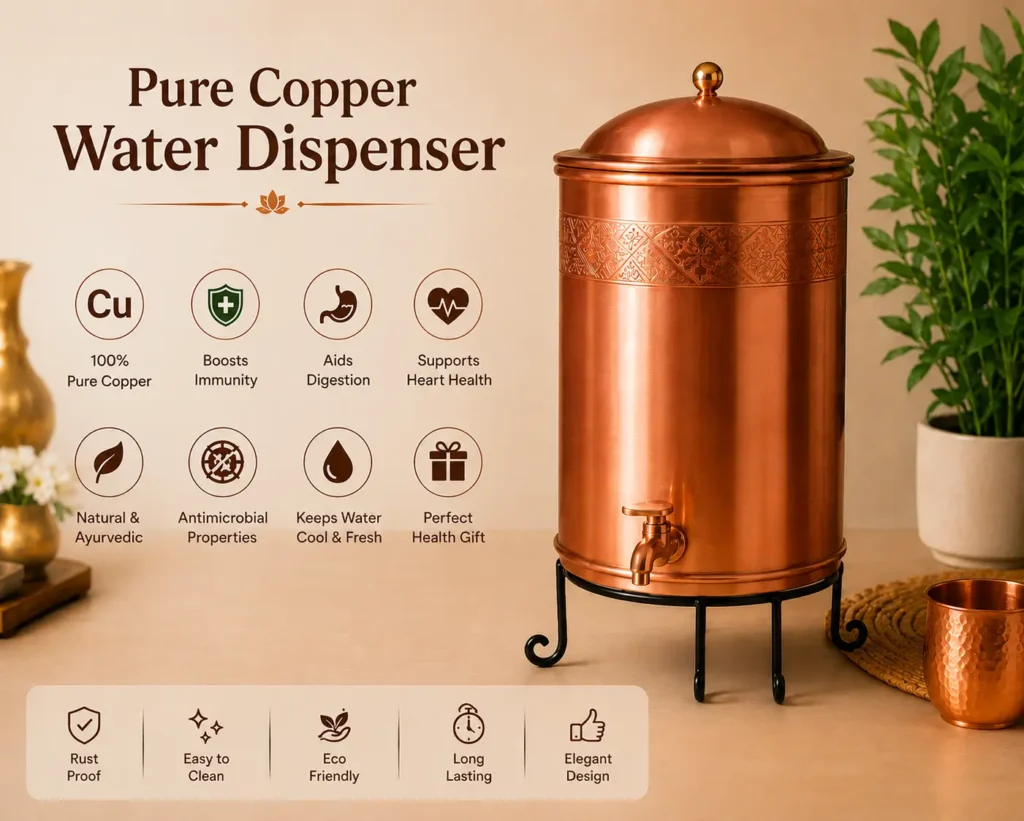 Pure Copper Water Dispenser The Best Traditional Health Gift