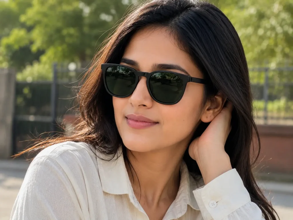 Vincent Chase polarized square sunglasses, stylish unisex eyewear for everyday use.
